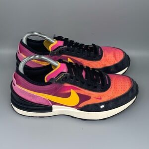 Nike Waffle One Fuchsia Gold Black Running Shoes DC0481-600 Mens 5.5 Women's 7